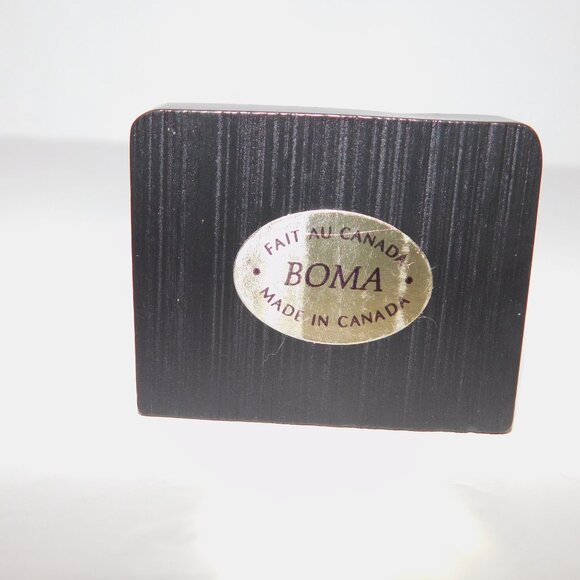 BOMA Raven Queen Bear Beaver 6.5" Black Resin Totem Pole Native Haida Artwork - Picture 12 of 12